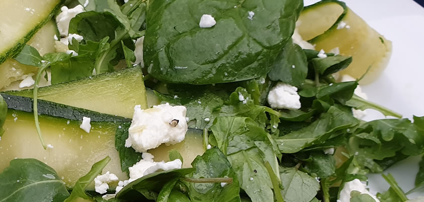 courgette and feta salad